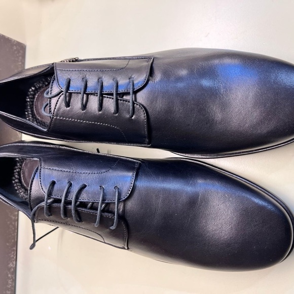 NWT Roberto Cavalli Black Oxford Shoes with Polished Leather Finish - Picture 7 of 11
